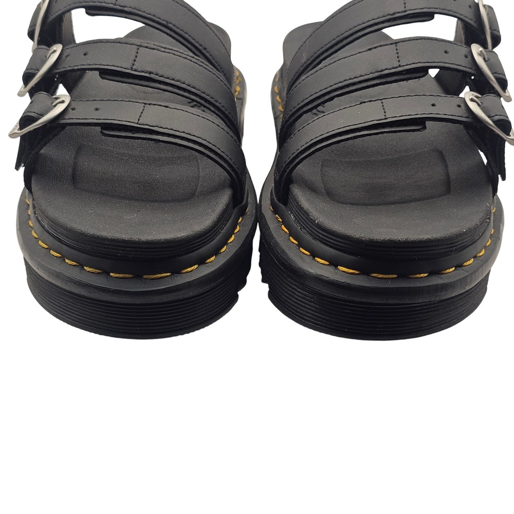Dr. Martens Blaire Slide Sandals Size 9 Black Platform Goth Grunge Streetwear - Picture 9 of 10